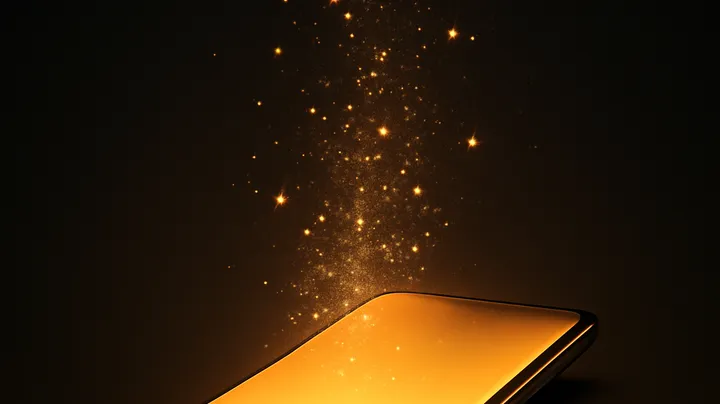 7788EG COM Modern phone with glowing screen