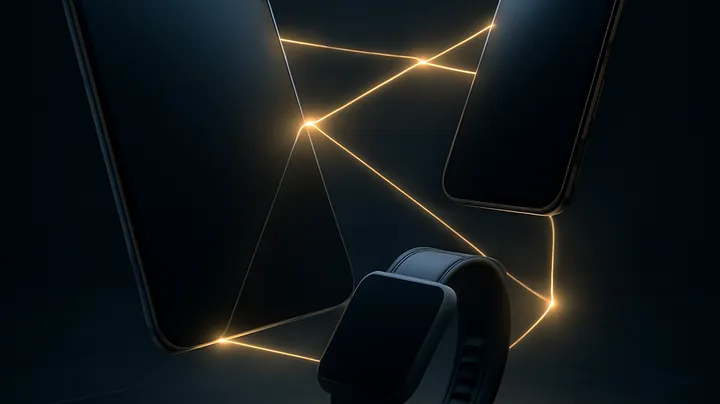 7788EG COM Multiple devices floating in harmony